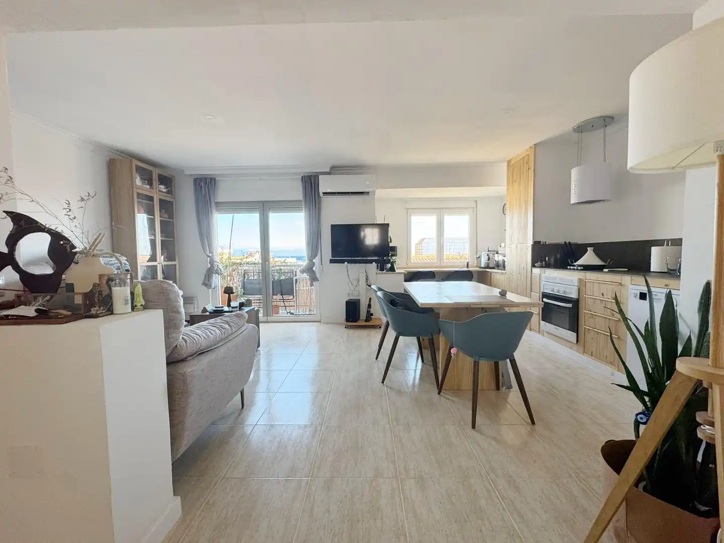 Living room of Attic for sale in Dénia  with Air Conditioner, Heating and Balcony