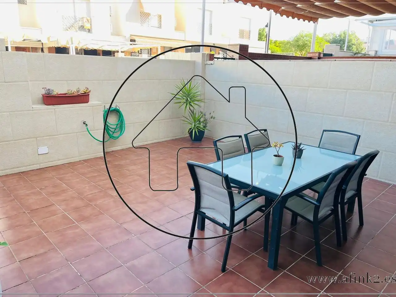 Terrassa de Casa o xalet en venda en Aljaraque amb Aire condicionat i Moblat