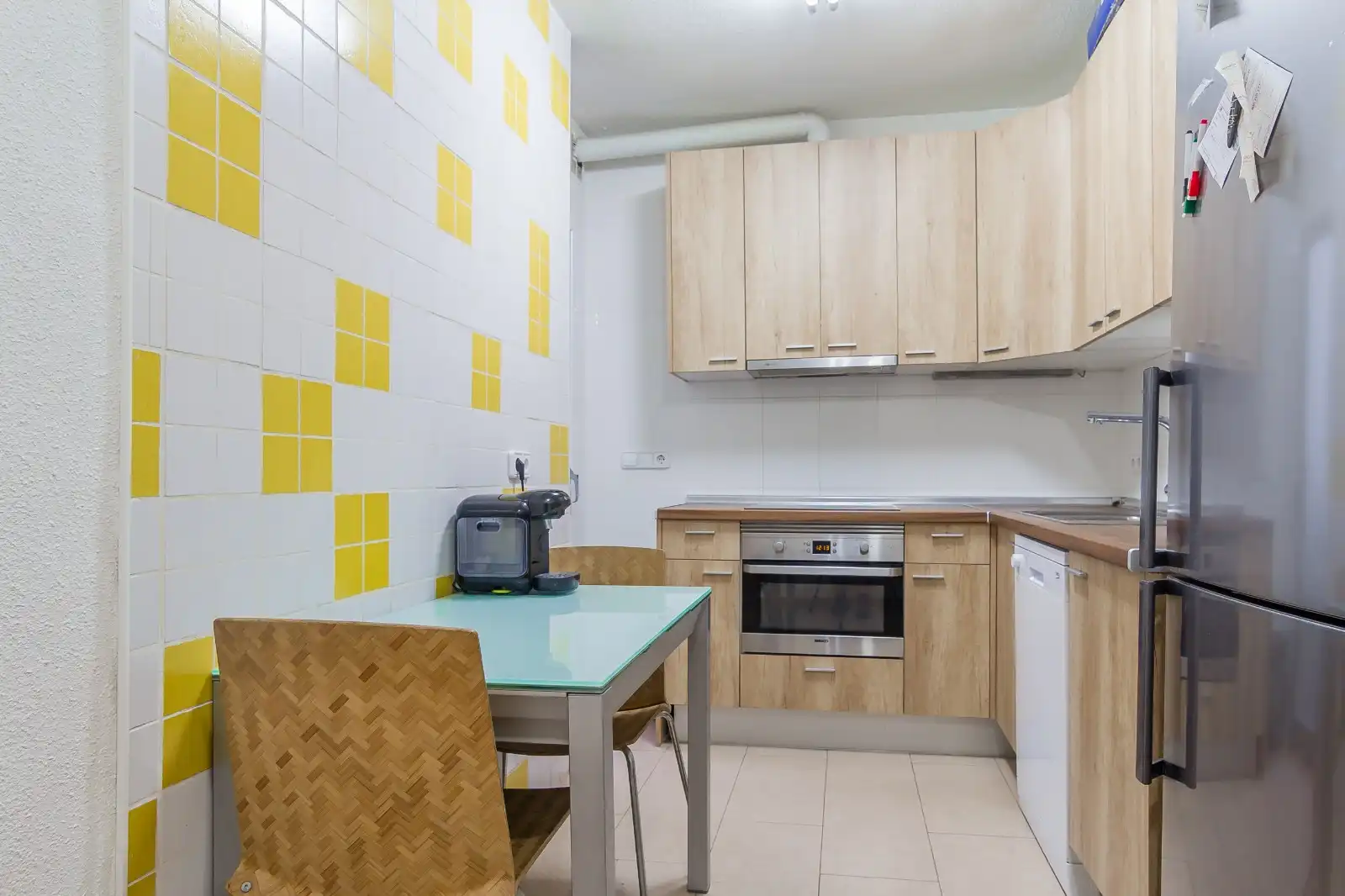Cocina de Piso de alquiler en Murcia con Aire acondicionado, Parquet y Amueblado