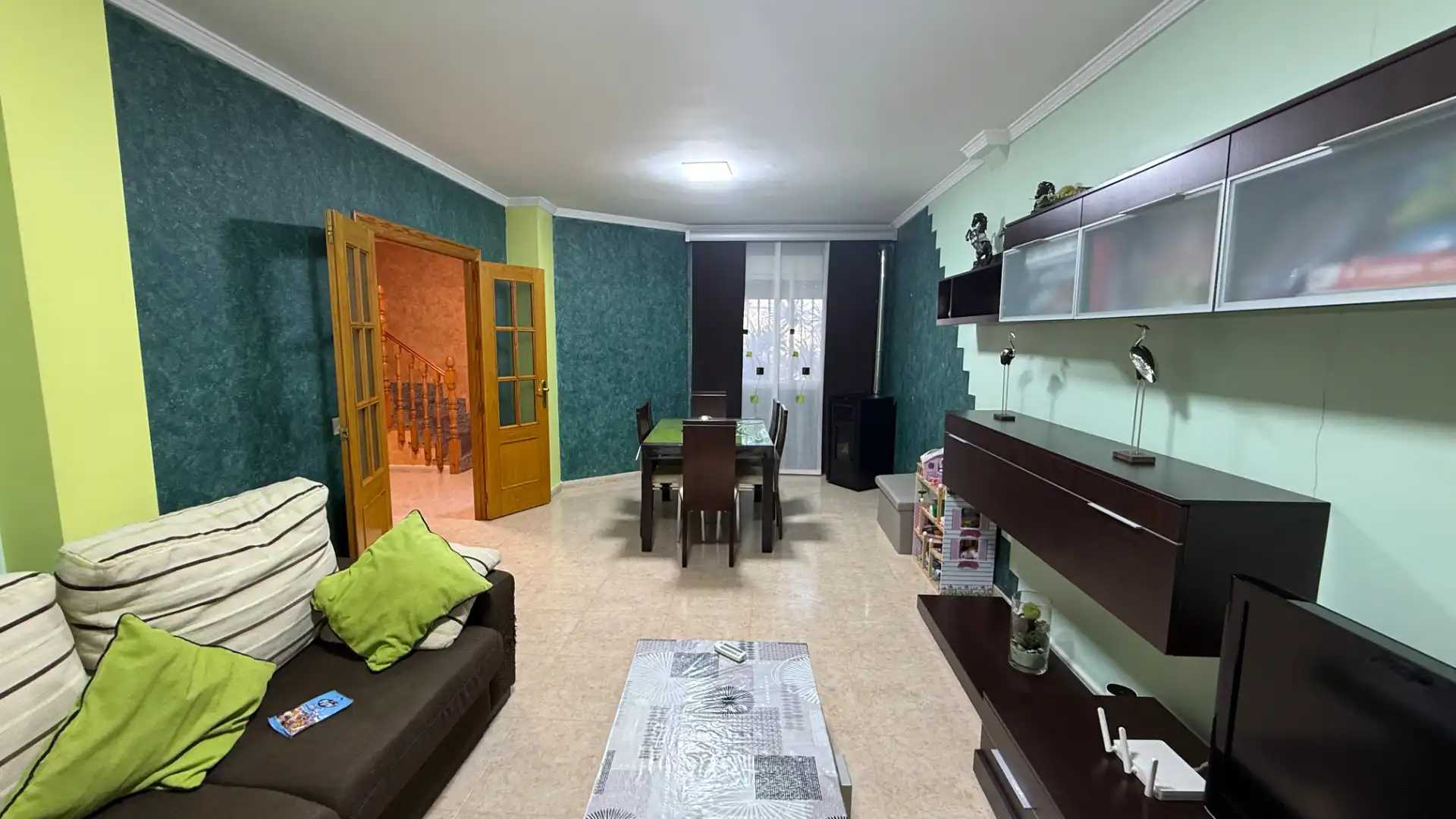 Sala d'estar de Casa adosada en venda en Lorca amb Aire condicionat, Calefacció i Jardí privat