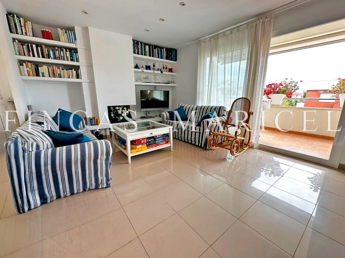 Wohnzimmer von Wohnung zum Verkauf in Sitges mit Heizung, Terrasse und Gemeinschaftspool