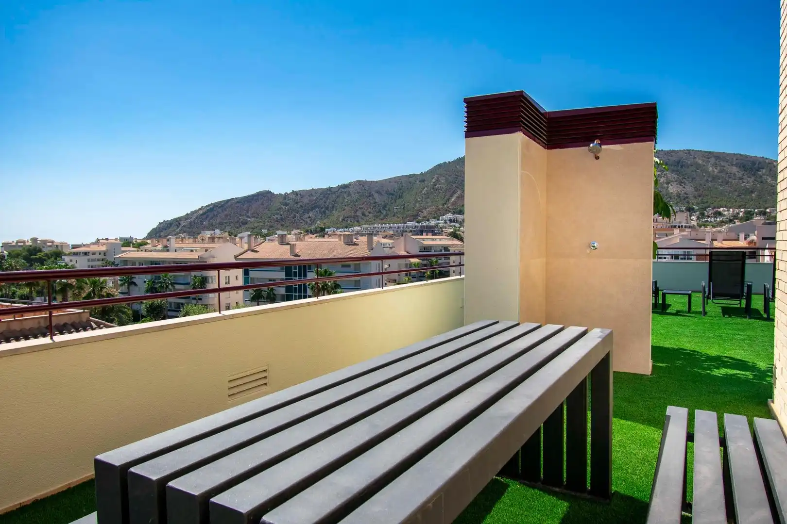 Terraza de Apartamento de alquiler en L'Alfàs del Pi con Aire acondicionado, Terraza y Amueblado