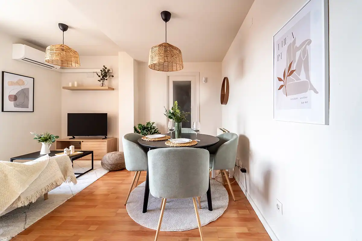 Esszimmer von Wohnung zum Verkauf in Madrid mit Klimaanlage, Terrasse und Gemeinschaftspool
