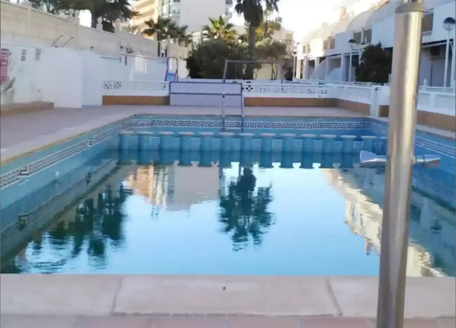 Swimming pool of Apartments for rent in Playa del Galán