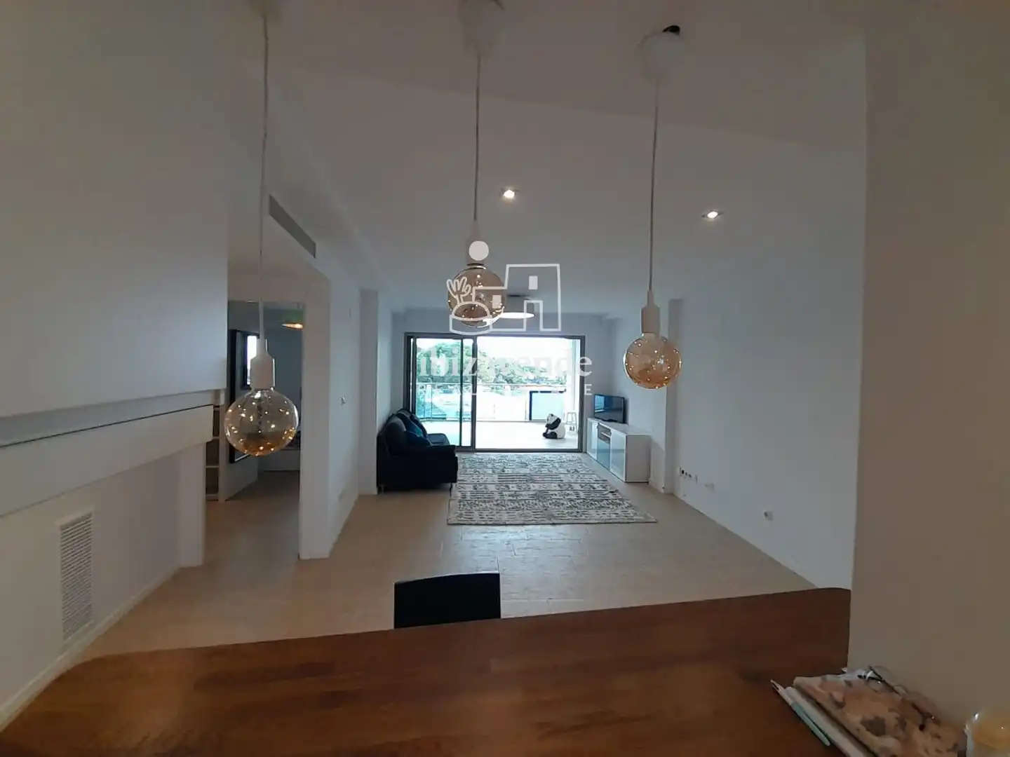 Sala d'estar de Pis en venda en Santa Eulària des Riu amb Aire condicionat, Calefacció i Terrassa