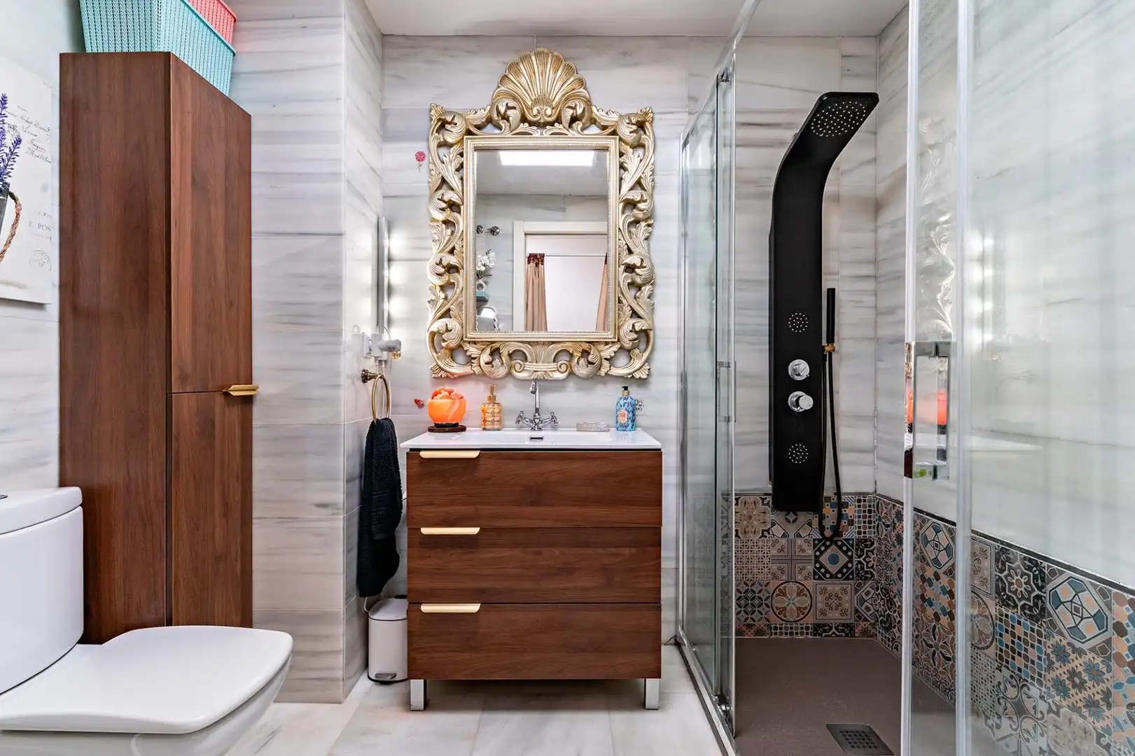 Baño de Planta baja en venta en Roquetas de Mar con Aire acondicionado, Calefacción y Jardín privado