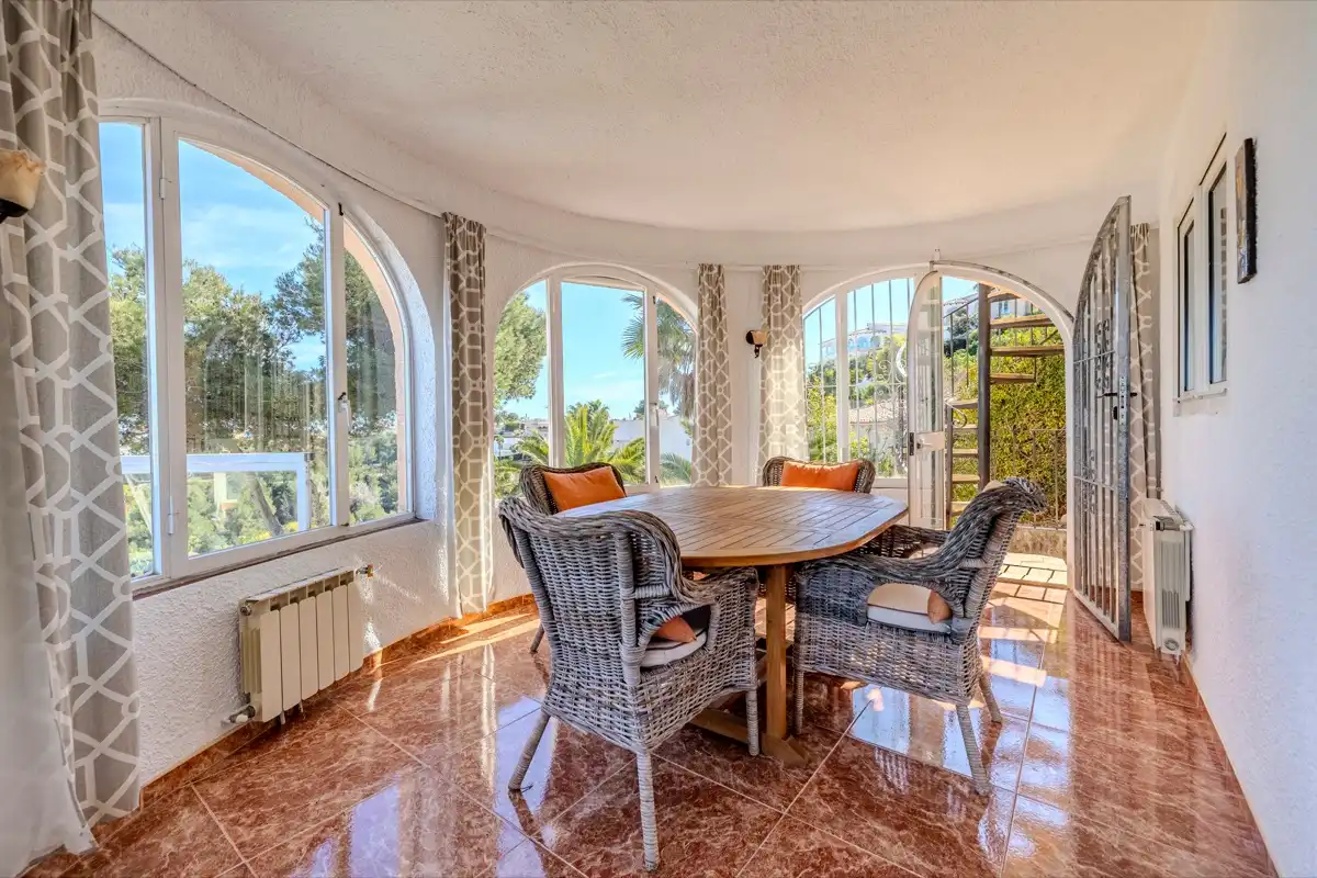 Dining room of Houses for sale in Jávea / Xàbia  with Air Conditioner, Heating and Private garden
