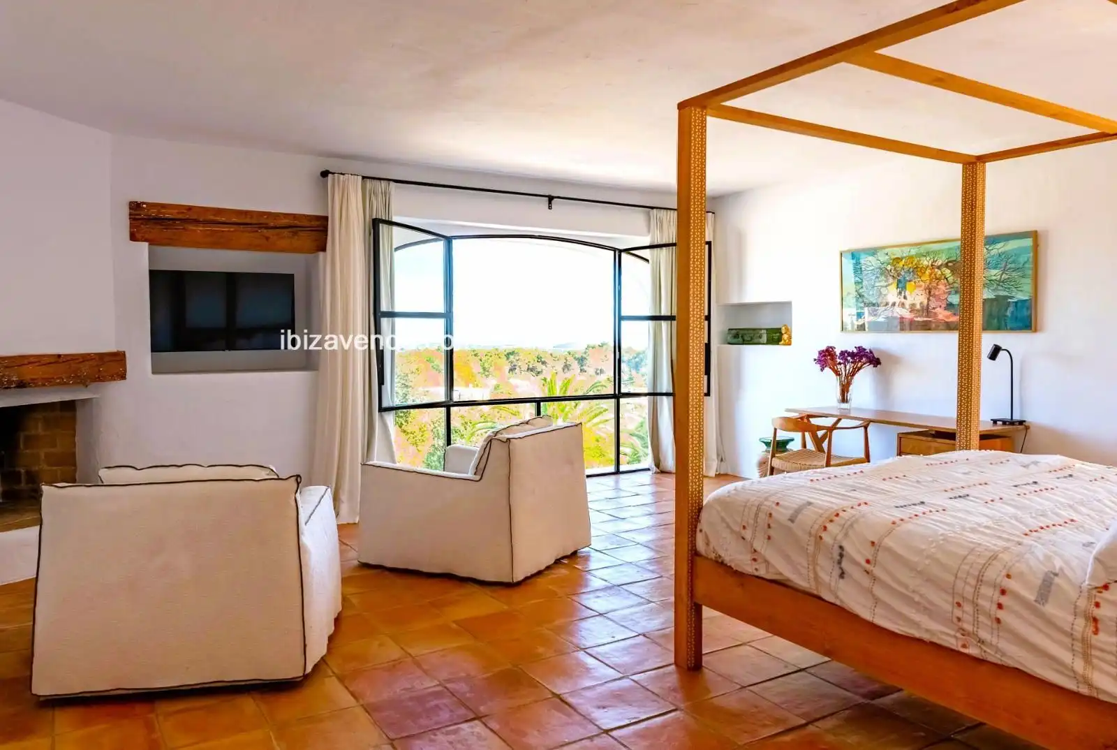 Habitación de Casa o chalet en venta en Santa Eulària des Riu con Jardín privado, Terraza y Trastero