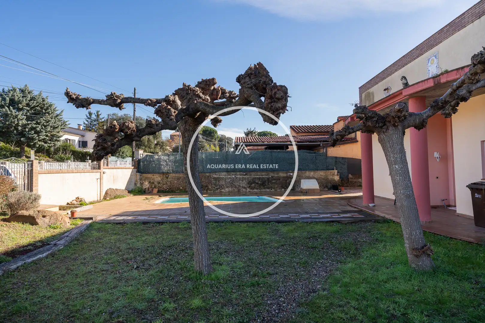 Vista exterior de Casa o chalet en venta en Santa Coloma de Farners con Calefacción, Jardín privado y Piscina