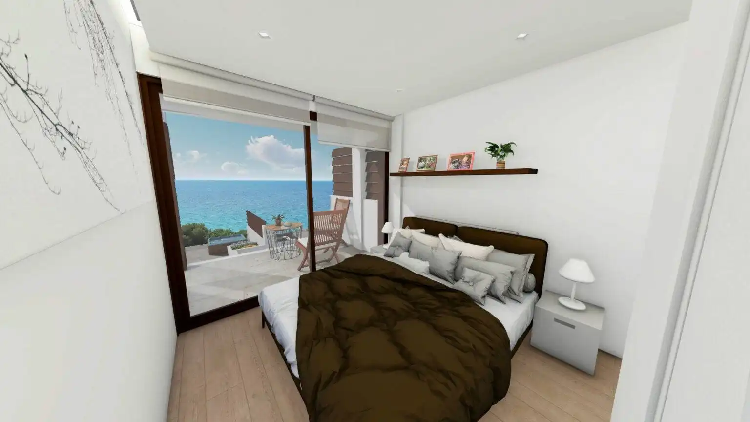 Bedroom of Apartments for sale in Cartagena  with Heating, Terrace and Furnished