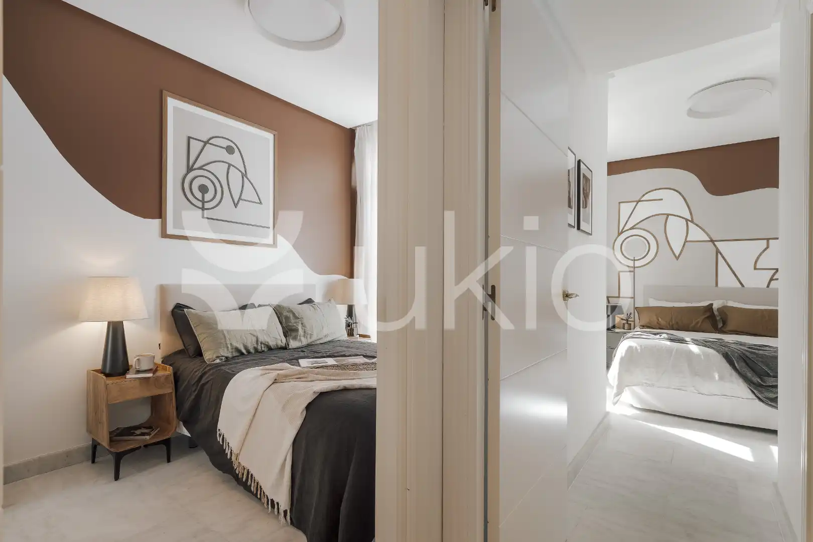 Habitación de Apartamento de alquiler en Madrid con Aire acondicionado, Calefacción y Amueblado
