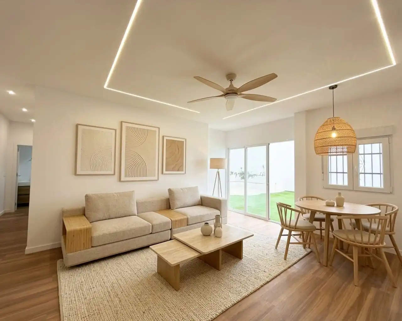 Living room of Flat for sale in  Jaén Capital  with Private garden and Terrace