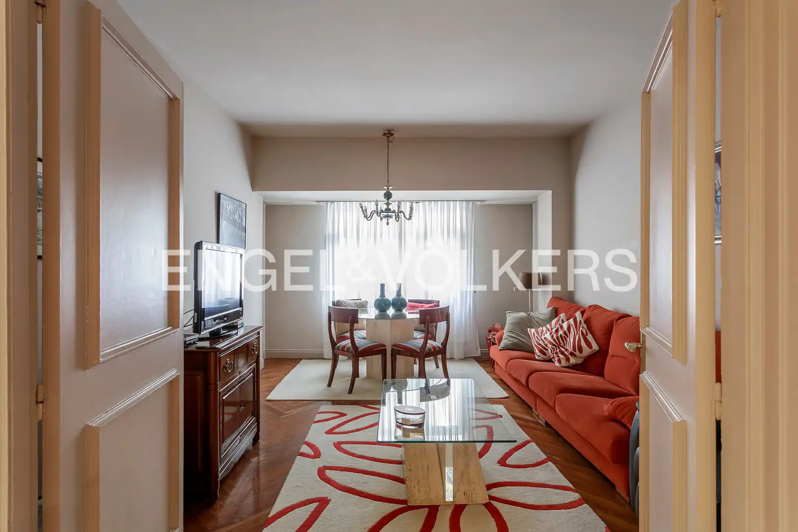 Living room of Flat for sale in Bilbao   with Heating, Parquet flooring and Terrace