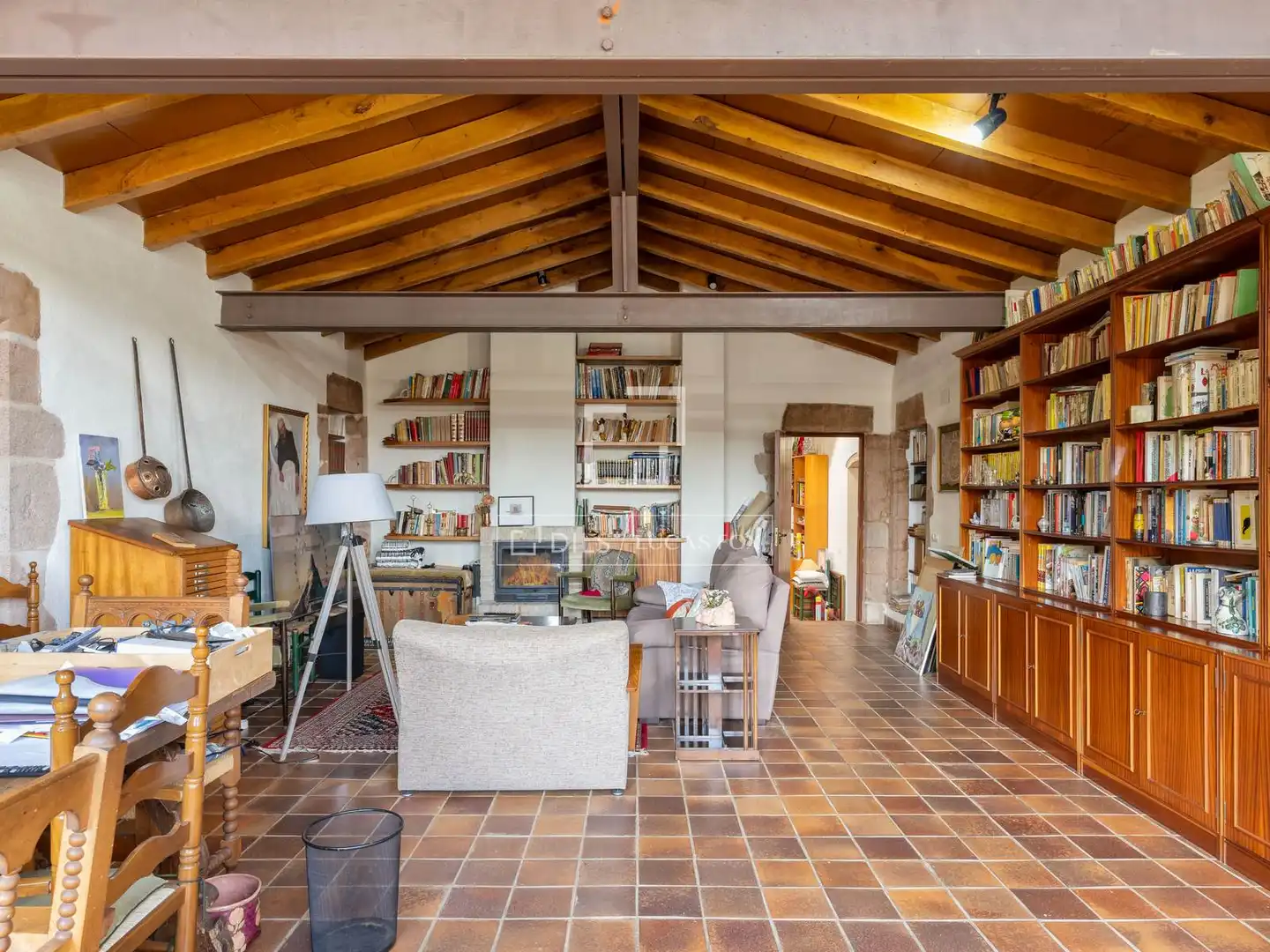 Living room of Country homes for sale in Anglès  with Air Conditioner, Private garden and Terrace