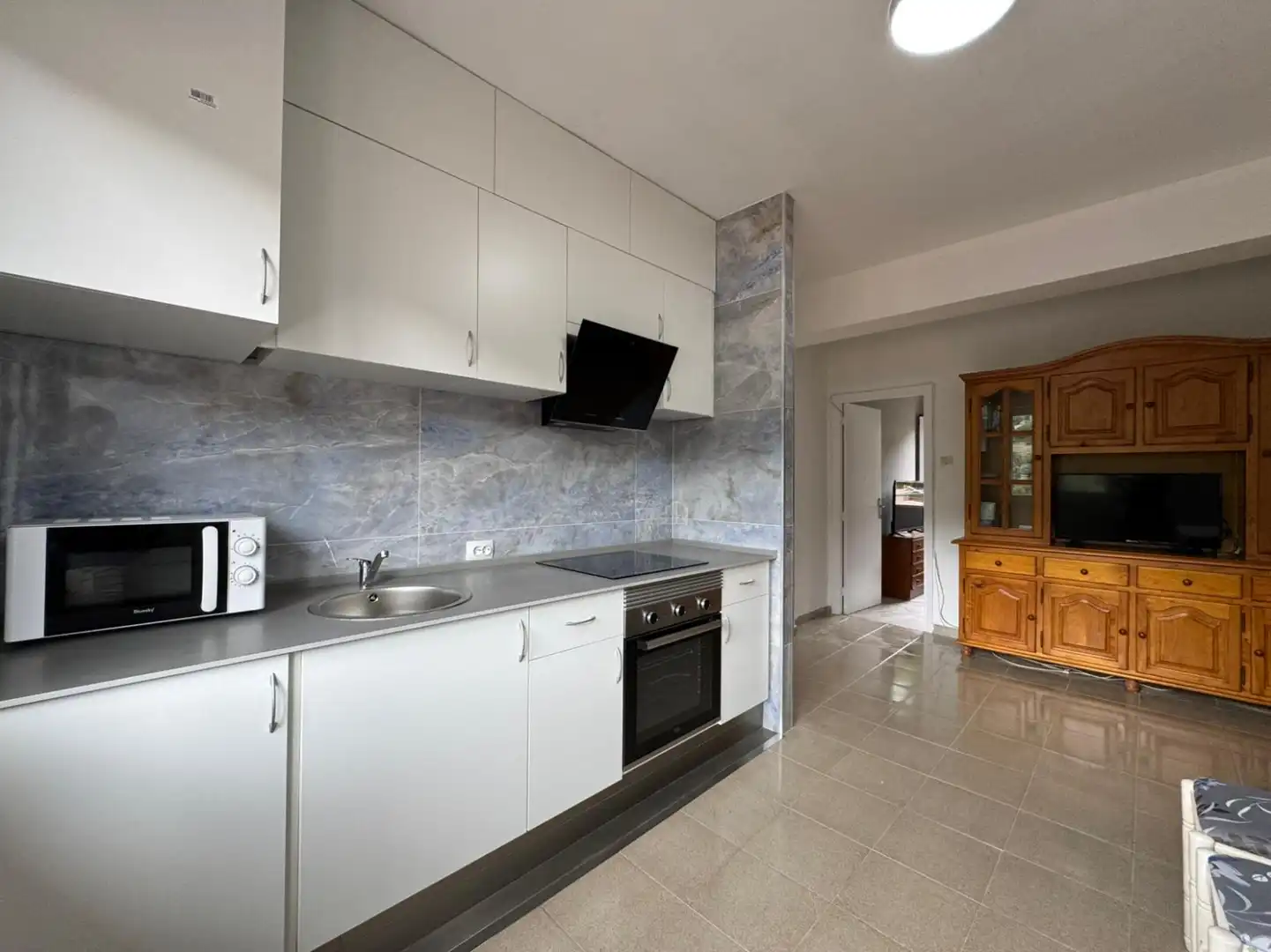 Kitchen of Flat for sale in Aller  with Storage room