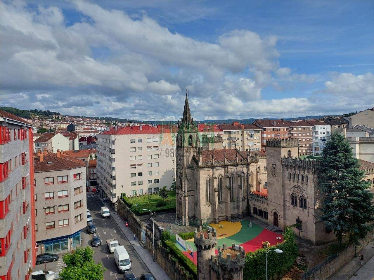 Exterior view of Flat for sale in Ourense Capital   with Heating, Parquet flooring and Storage room