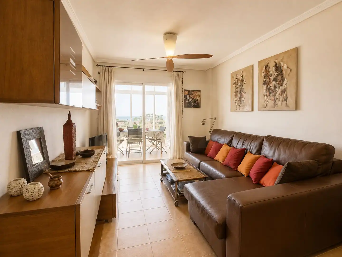 Wohnzimmer von Dachboden zum Verkauf in El Campello mit Klimaanlage, Heizung und Terrasse