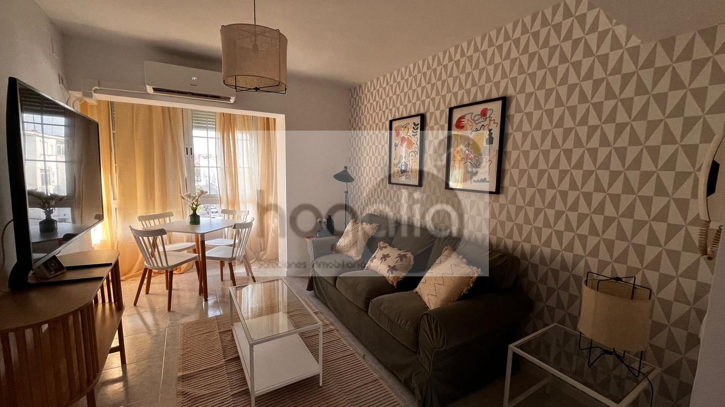 Sala d'estar de Pis de lloguer en  Sevilla Capital amb Aire condicionat i Moblat