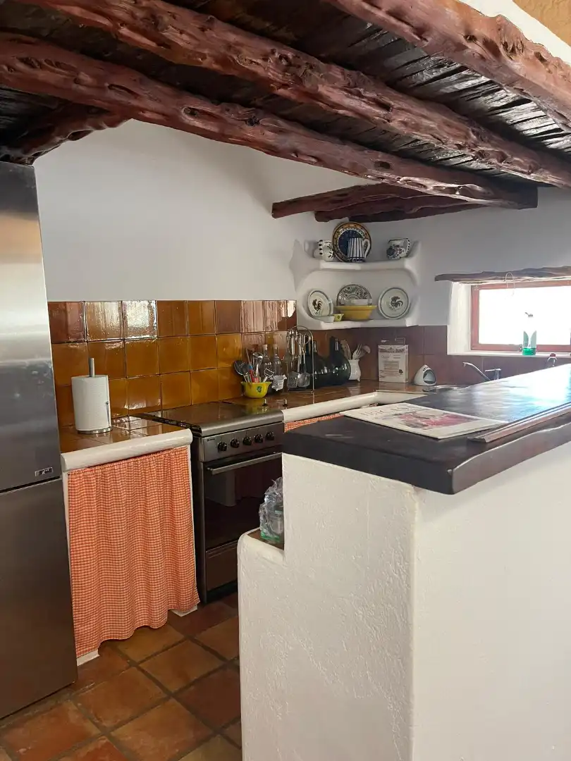 Cocina de Casa o chalet de alquiler en Sant Josep de sa Talaia con Jardín privado, Piscina y Amueblado