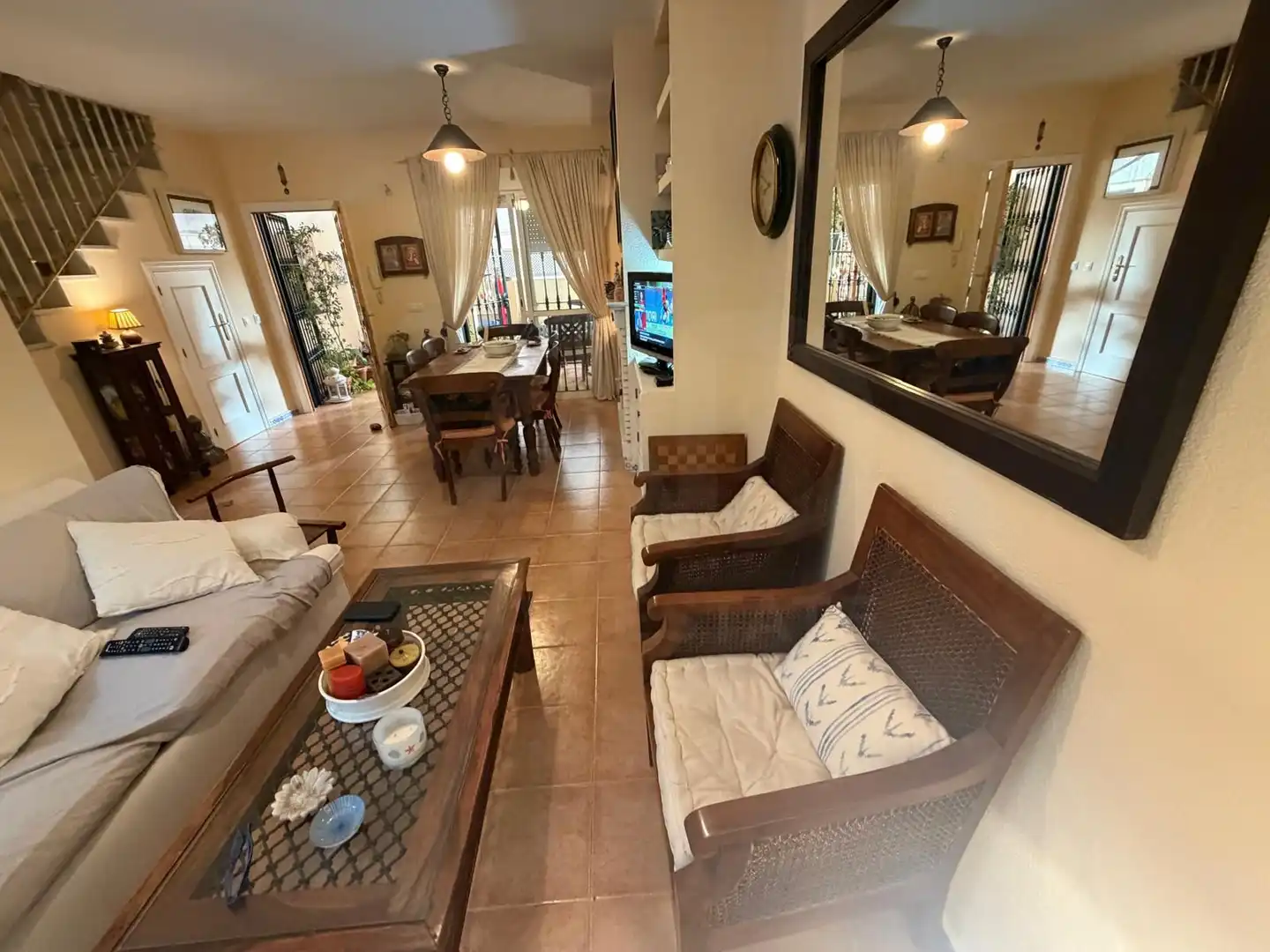 Sala d'estar de Casa adosada en venda en La Antilla amb Aire condicionat, Calefacció i Terrassa