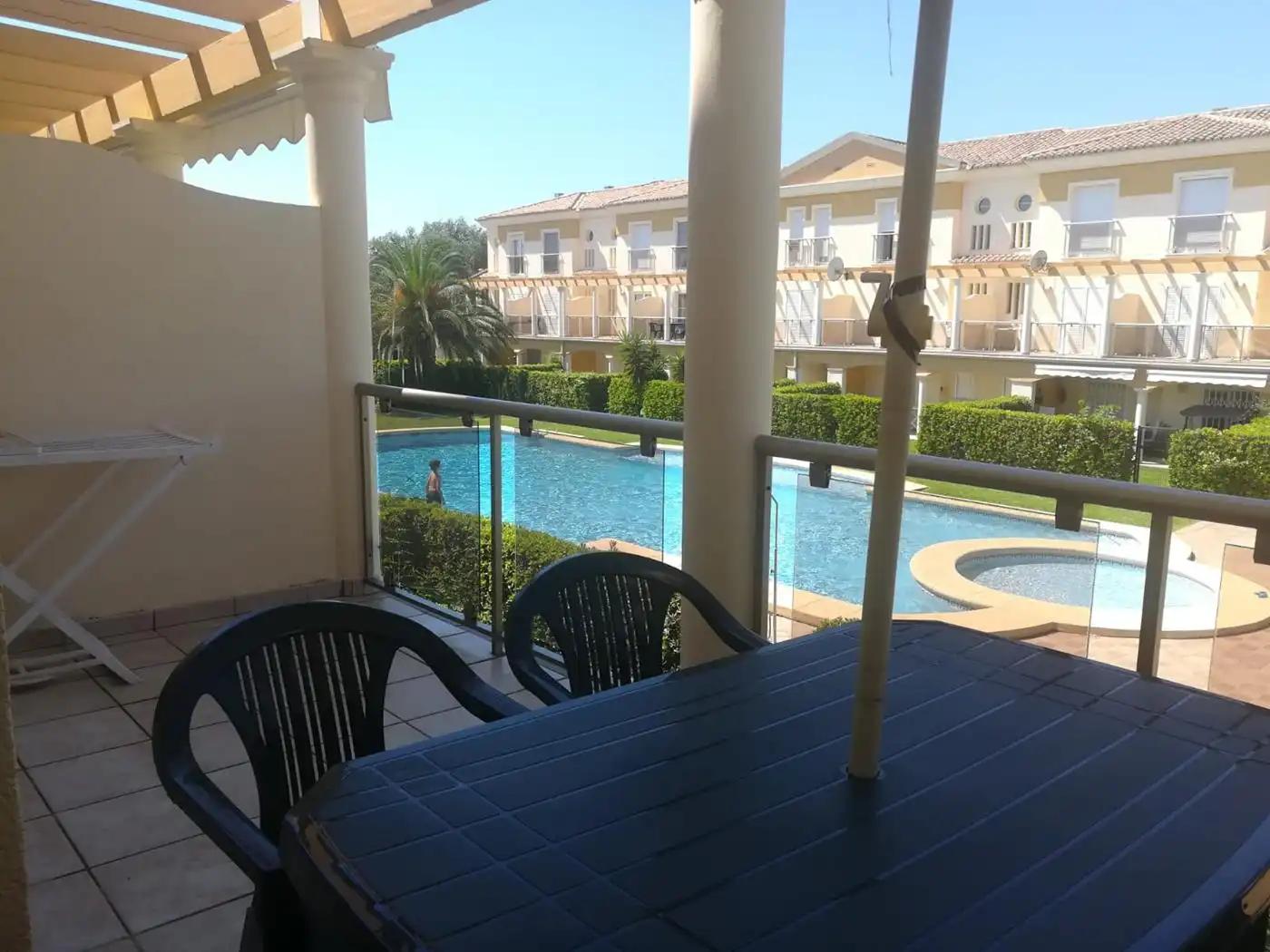 Piscina de Dúplex de alquiler en Oliva con Aire acondicionado, Calefacción y Terraza