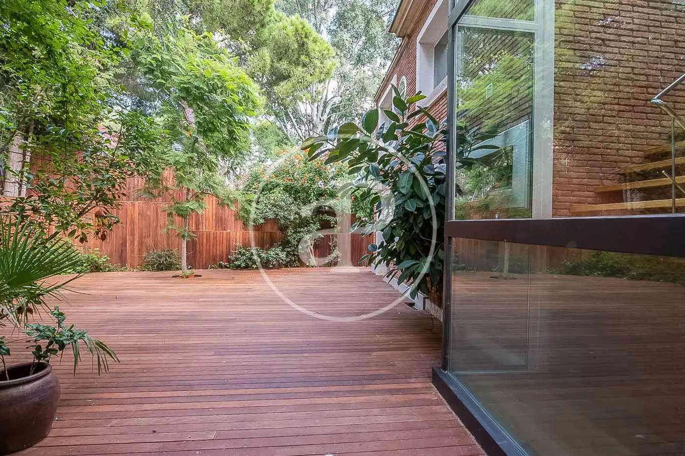 Terrace of Houses for rent in Barcelona  with Air Conditioner, Heating and Private garden