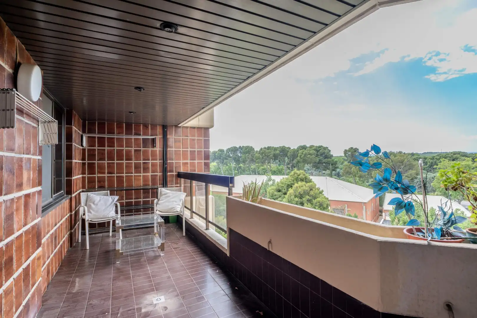 Terrasse von Wohnung zum Verkauf in Zaragoza mit Klimaanlage, Heizung und Parkett
