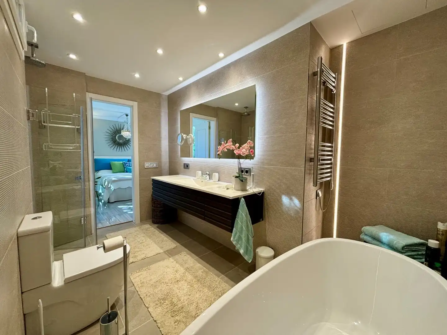 Badezimmer von Dachboden zum Verkauf in Calvià mit Klimaanlage, Heizung und Terrasse