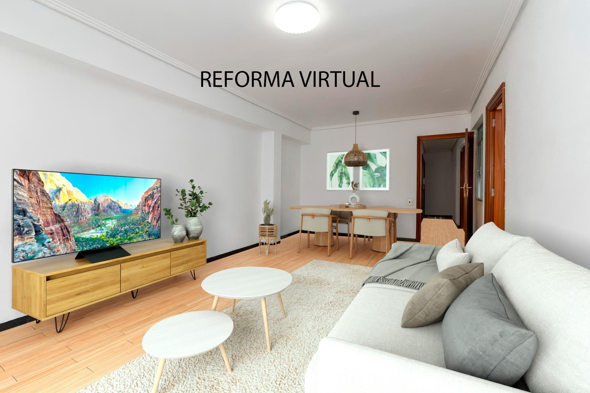 Living room of Flat for sale in Sagunto / Sagunt  with Air Conditioner, Heating and Balcony