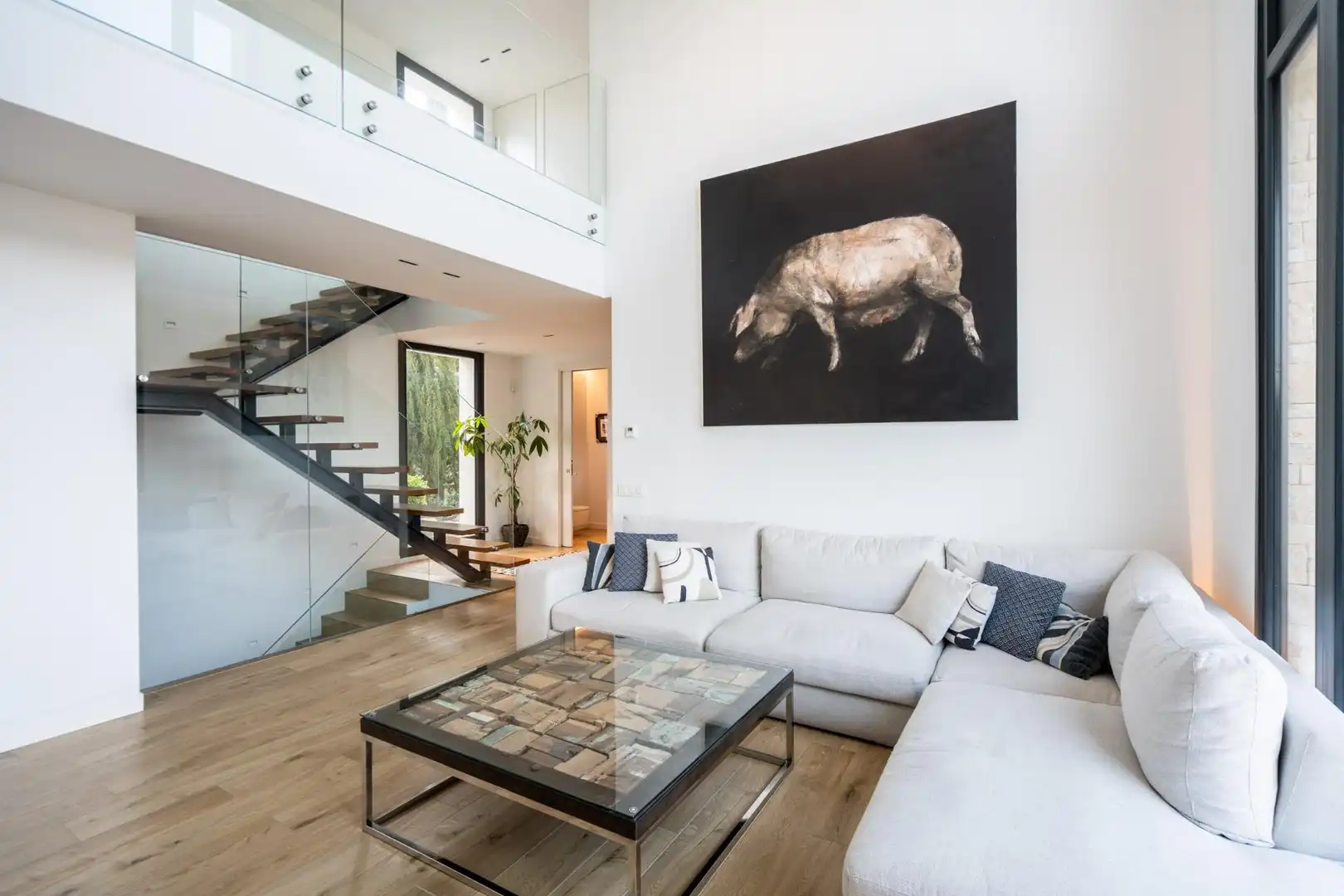 Sala de estar de Casa o chalet en venta en Torrelodones con Calefacción, Jardín privado y Terraza