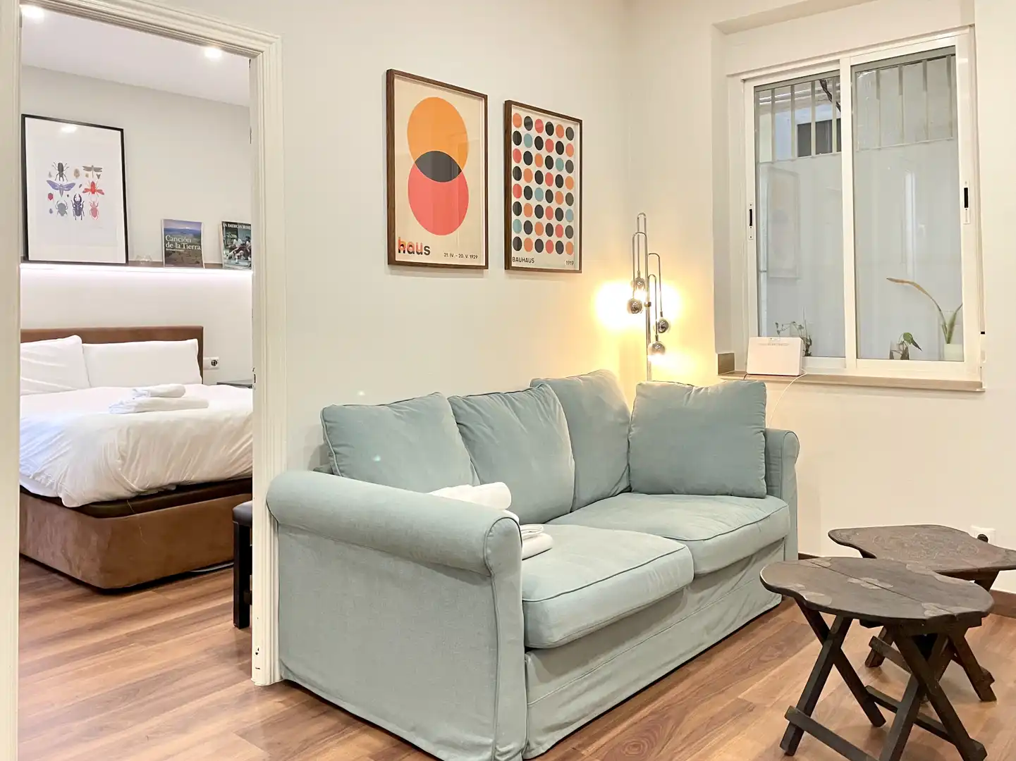 Living room of Flat for rent in Madrid  with Heating, Furnished and Washing machine