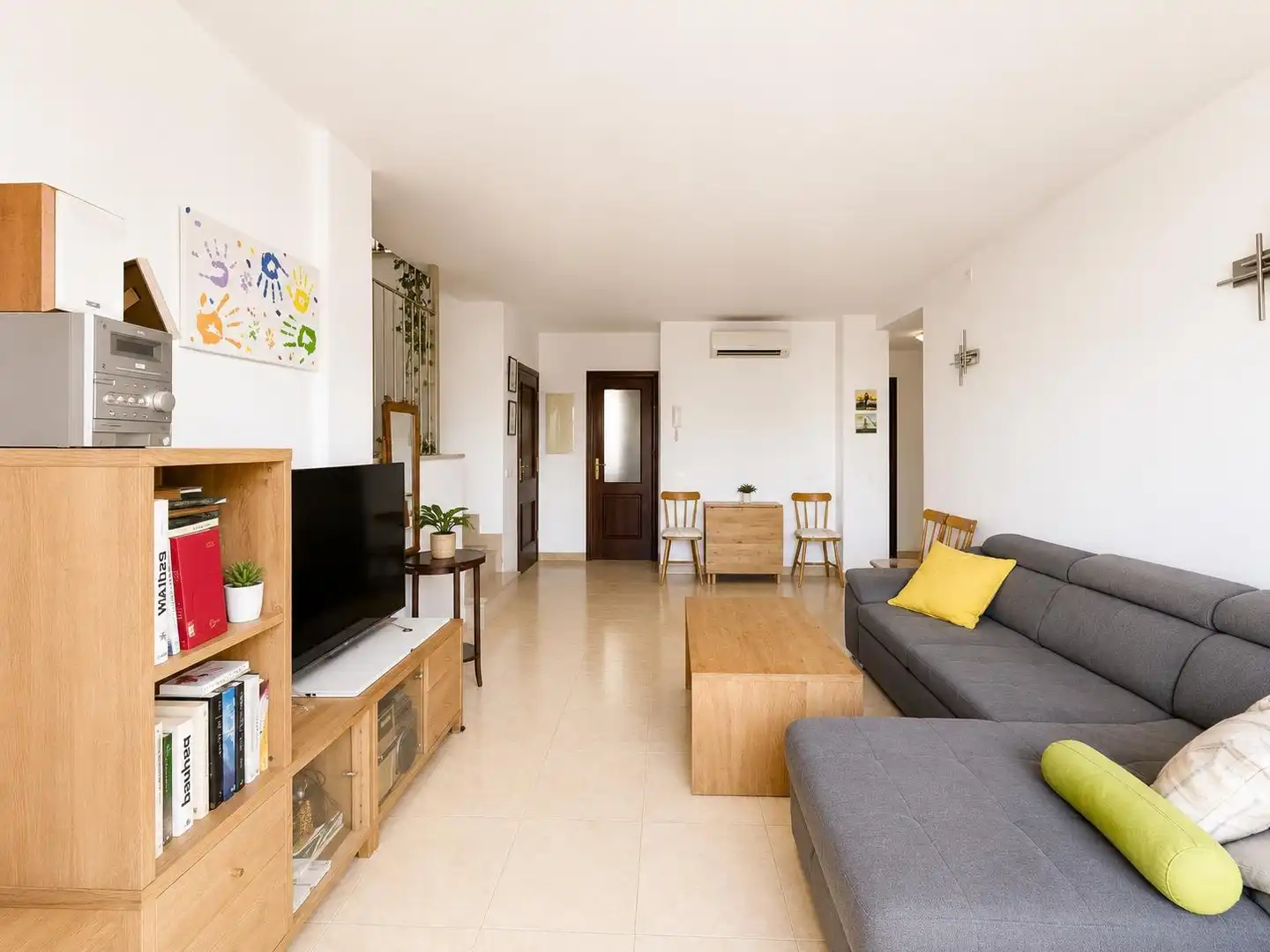 Sala d'estar de Àtic en venda en Llucmajor amb Aire condicionat, Terrassa i Balcó