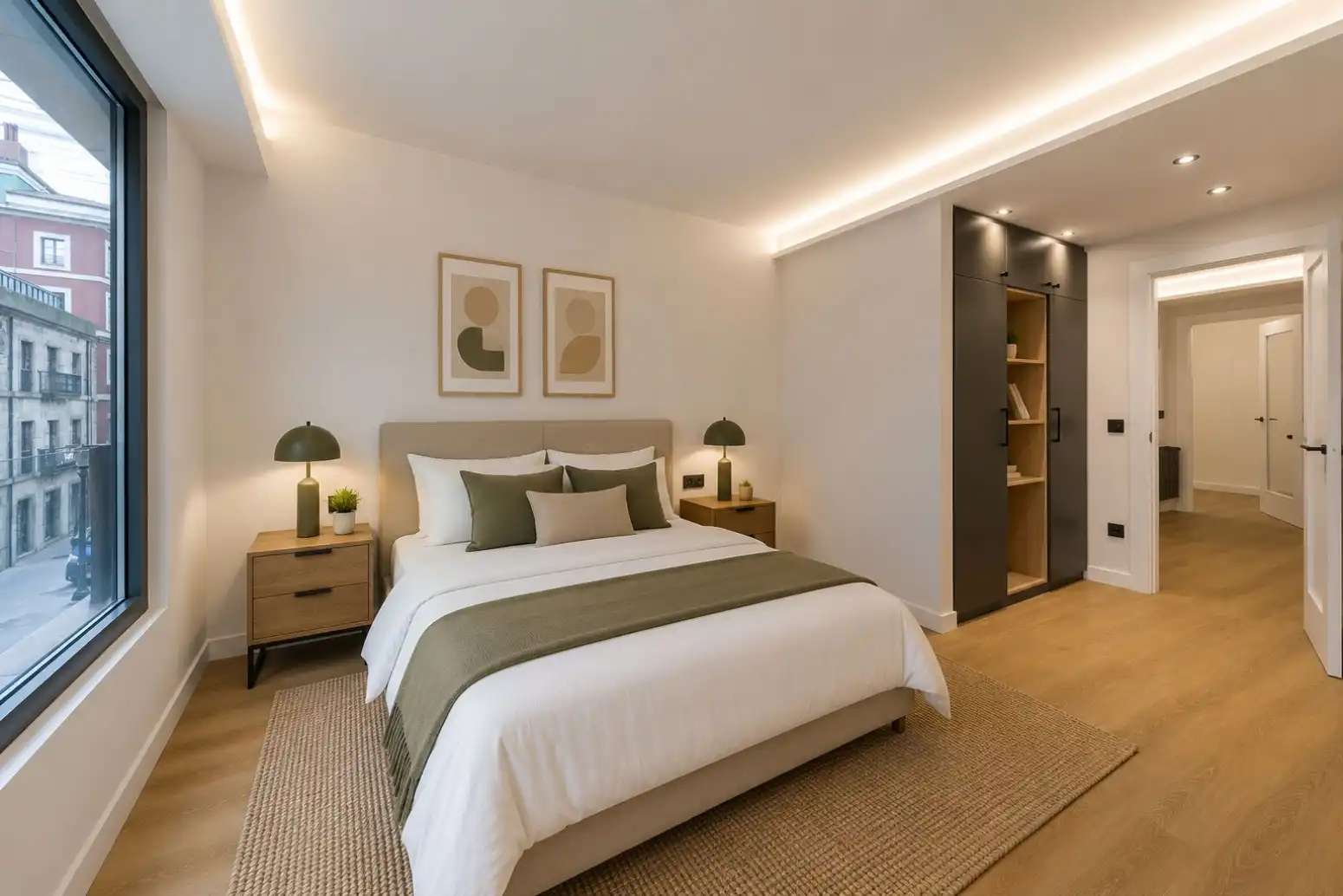 Bedroom of Flat for sale in Gijón   with Heating