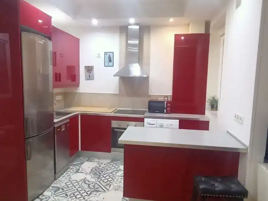Kitchen of Flat for rent in  Madrid Capital  with Air Conditioner