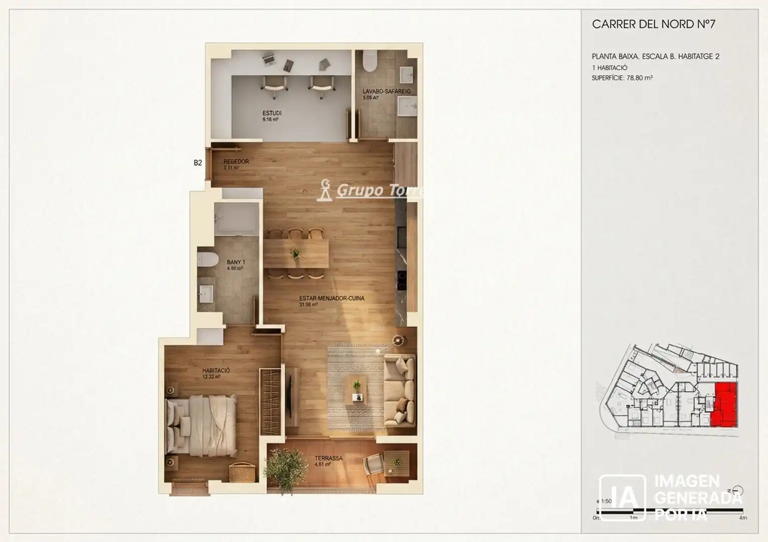 Piso en venta en del Nord, Centre