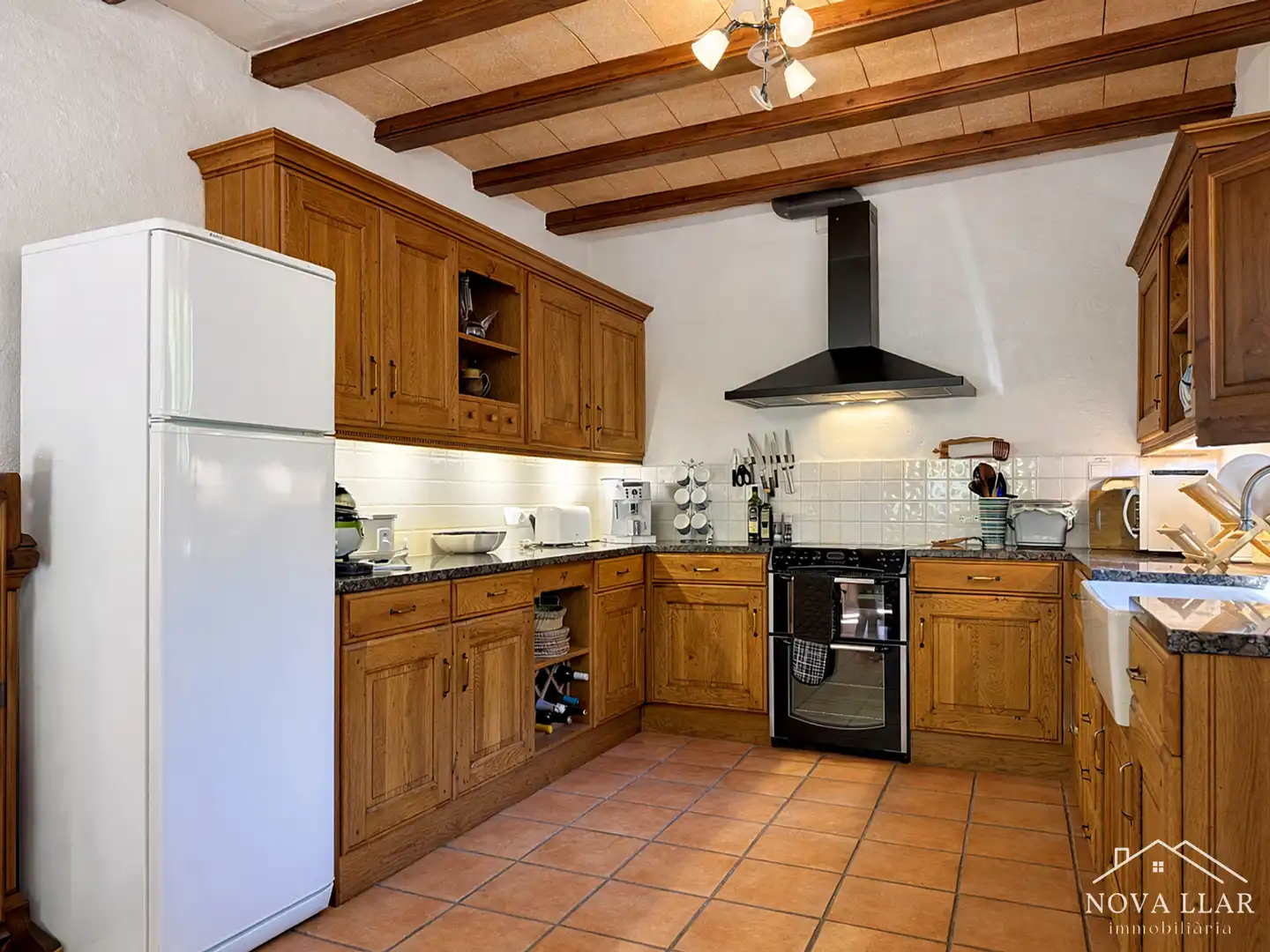 Cocina de Finca rústica en venta en Les Llosses con Calefacción, Jardín privado y Terraza