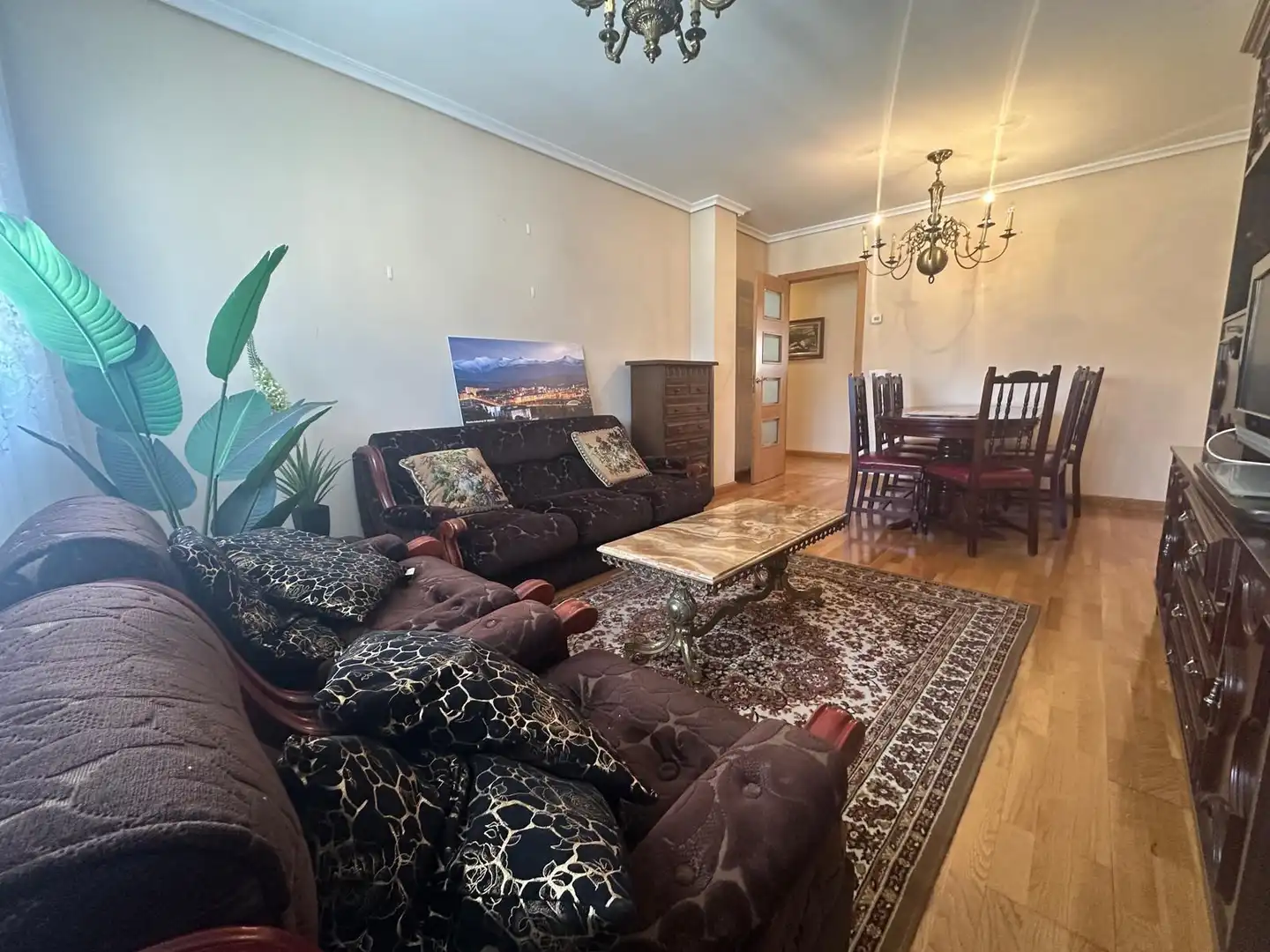 Sala d'estar de Pis en venda en Ponferrada amb Calefacció, Terrassa i Traster