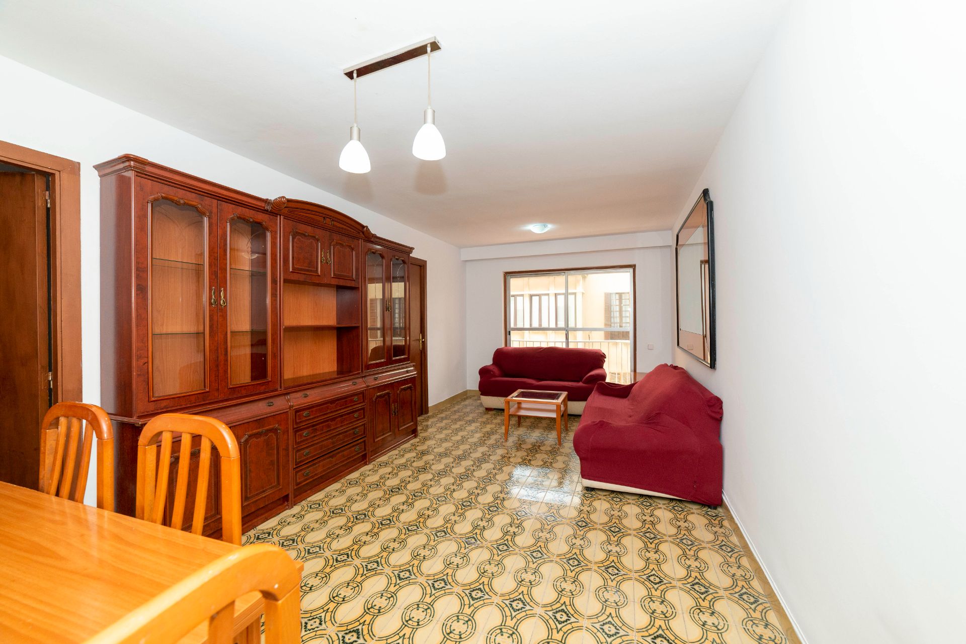 Sala d'estar de Pis de lloguer en  Palma de Mallorca amb Moblat, Forn i Rentadora