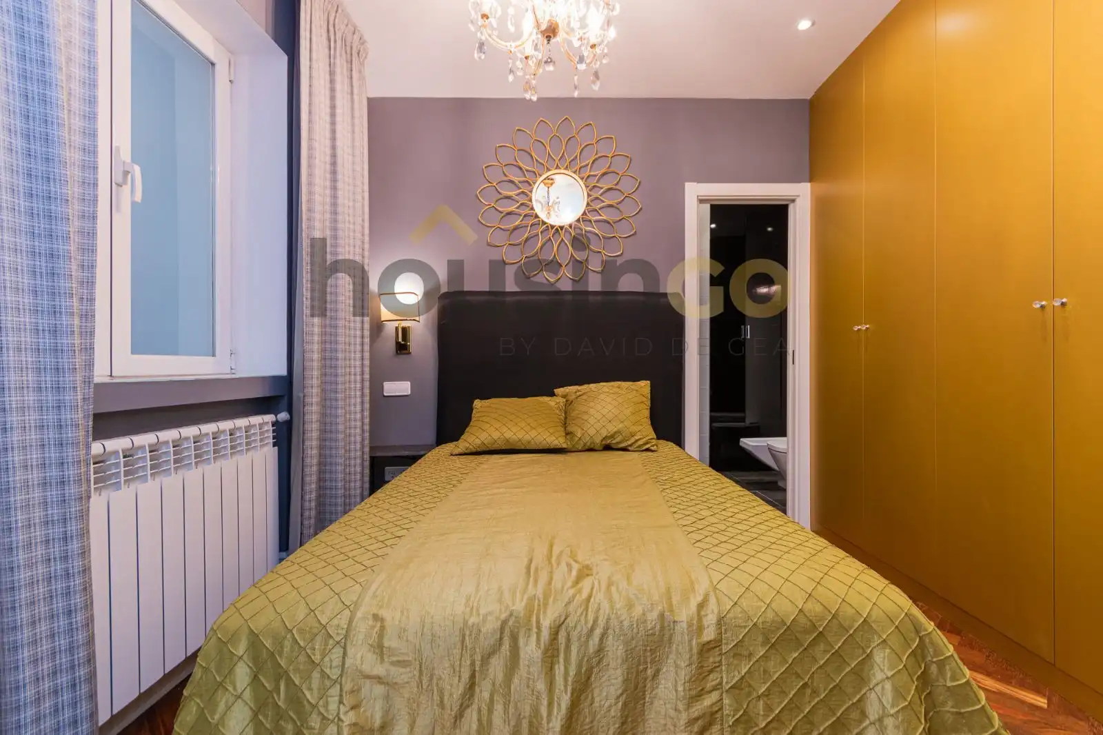 Schlafzimmer von Wohnung zur Miete in Madrid mit Heizung und Möbliert