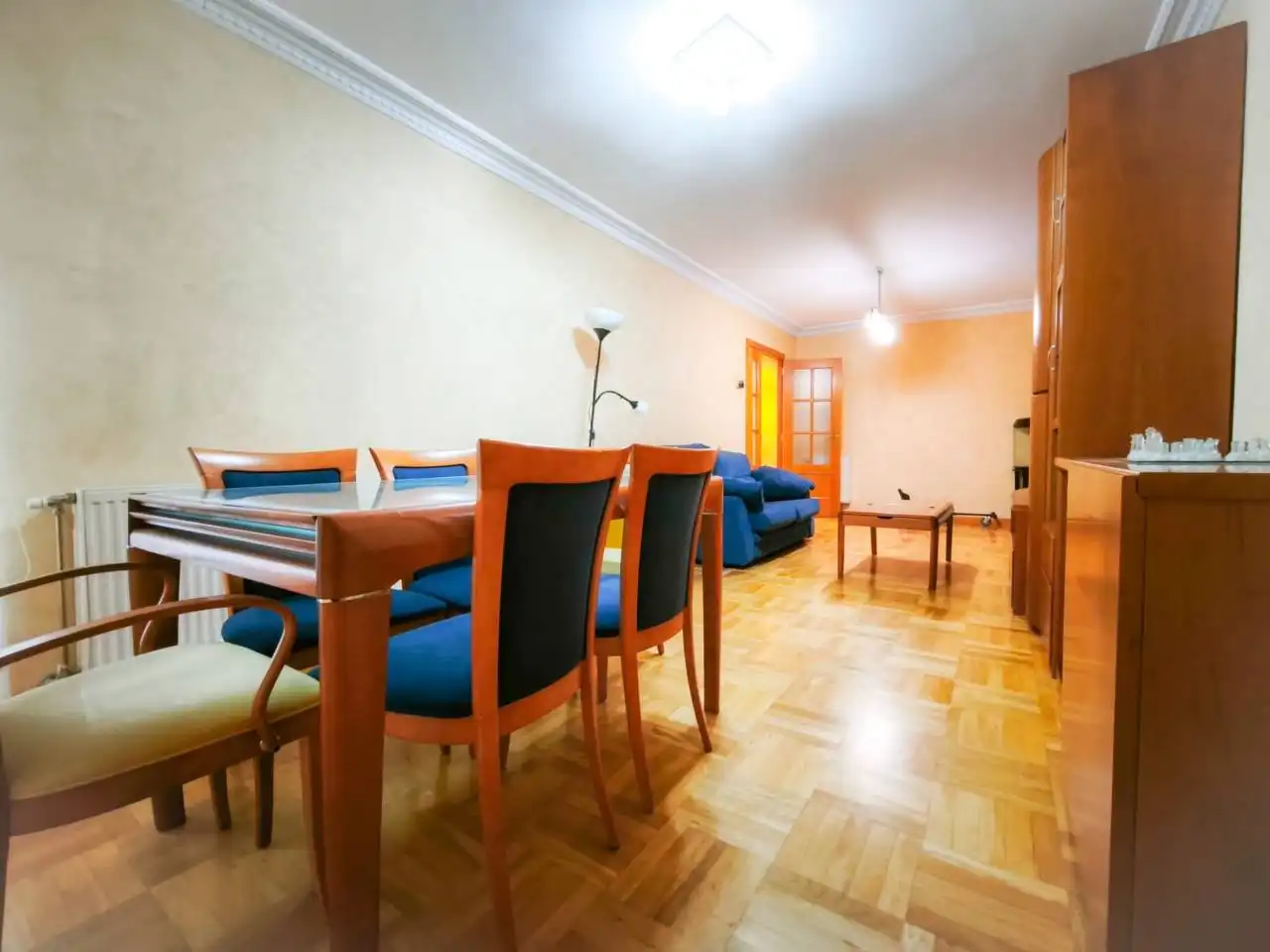 Living room of Flat for sale in Burgos  with Heating, Parquet flooring and Terrace