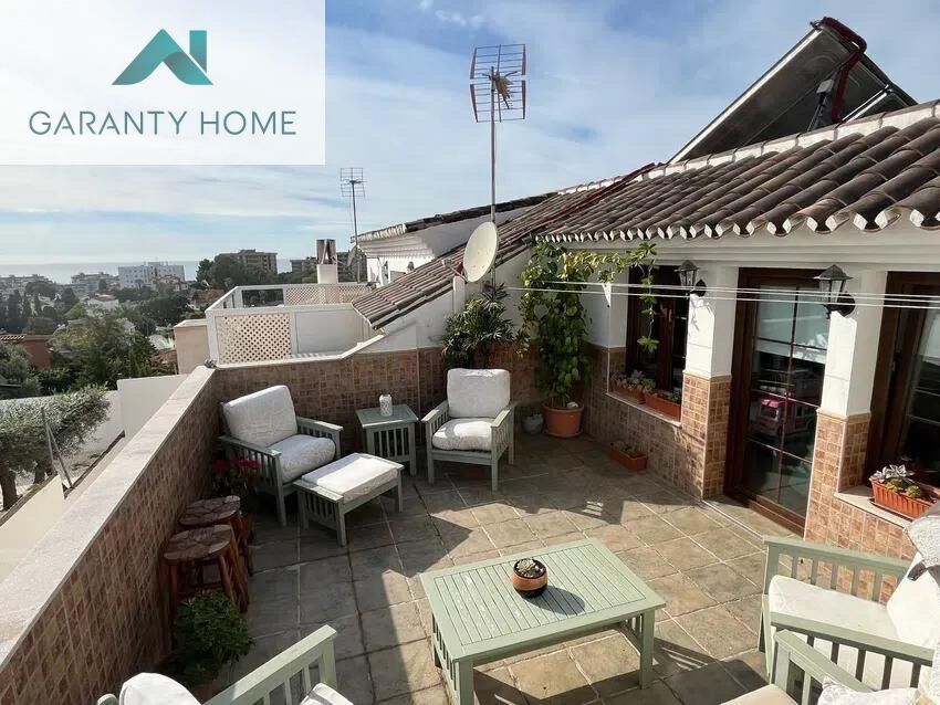 Terrace of Single-family semi-detached for sale in Málaga Capital  with Air Conditioner, Private garden and Terrace