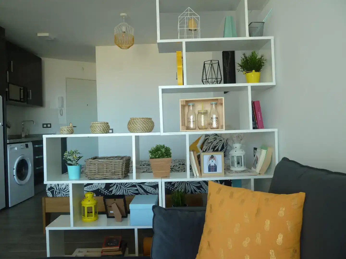 Wohnzimmer von Wohnung zur Miete in Rincón de la Victoria mit Klimaanlage und Schwimmbad