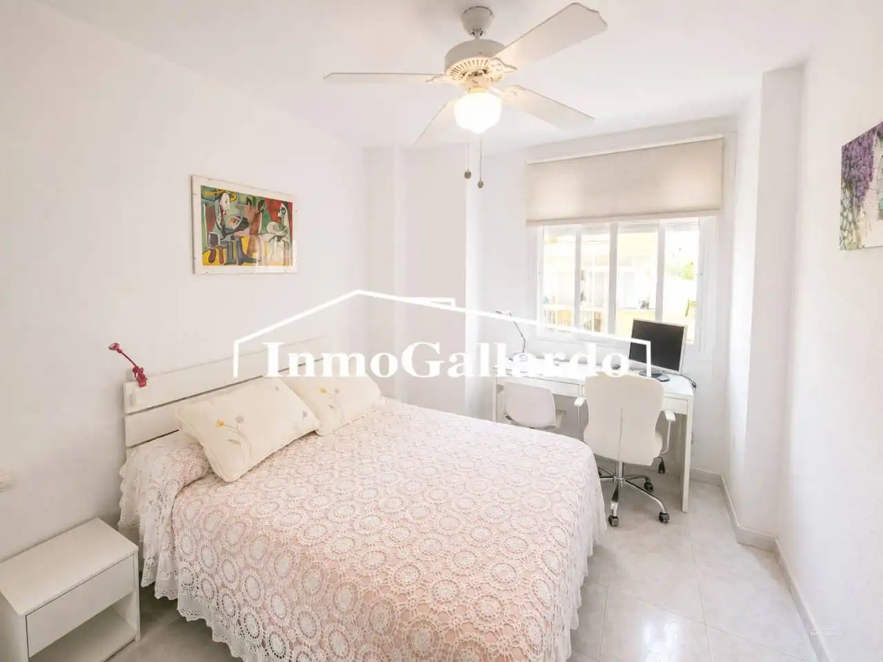 Schlafzimmer von Wohnung zur Miete in Rincón de la Victoria mit Balkon