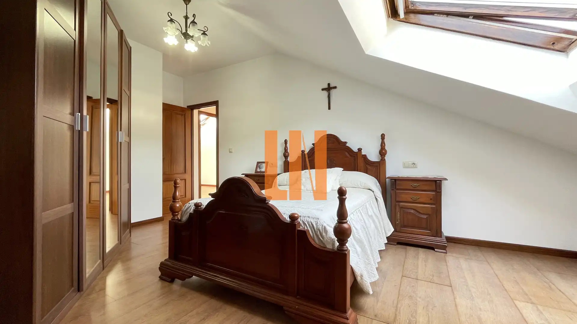 Bedroom of Detached homes for sale in Arteixo  with Private garden, Parquet flooring and Terrace