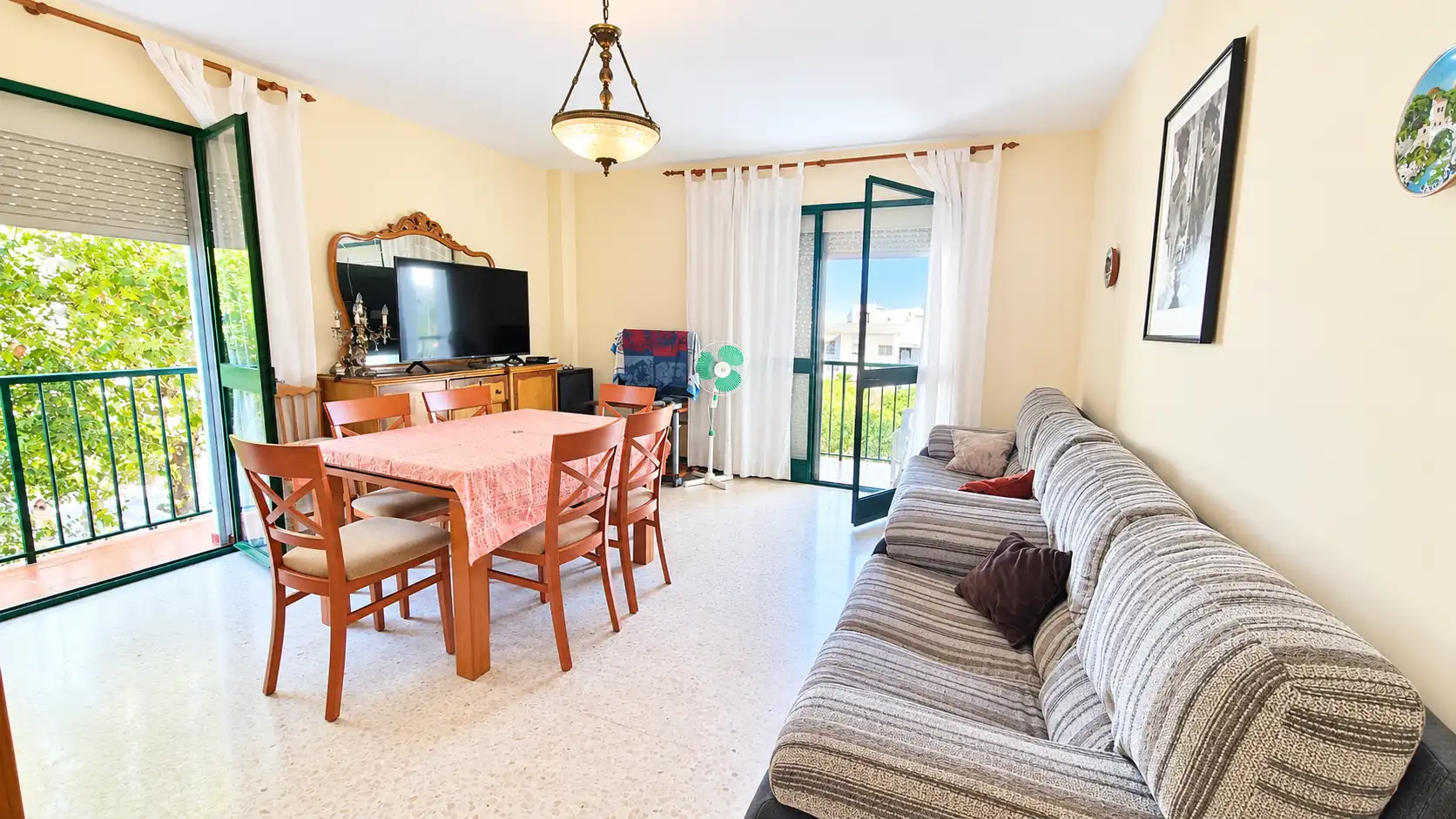 Sala de estar de Piso en venta en Chipiona con Amueblado