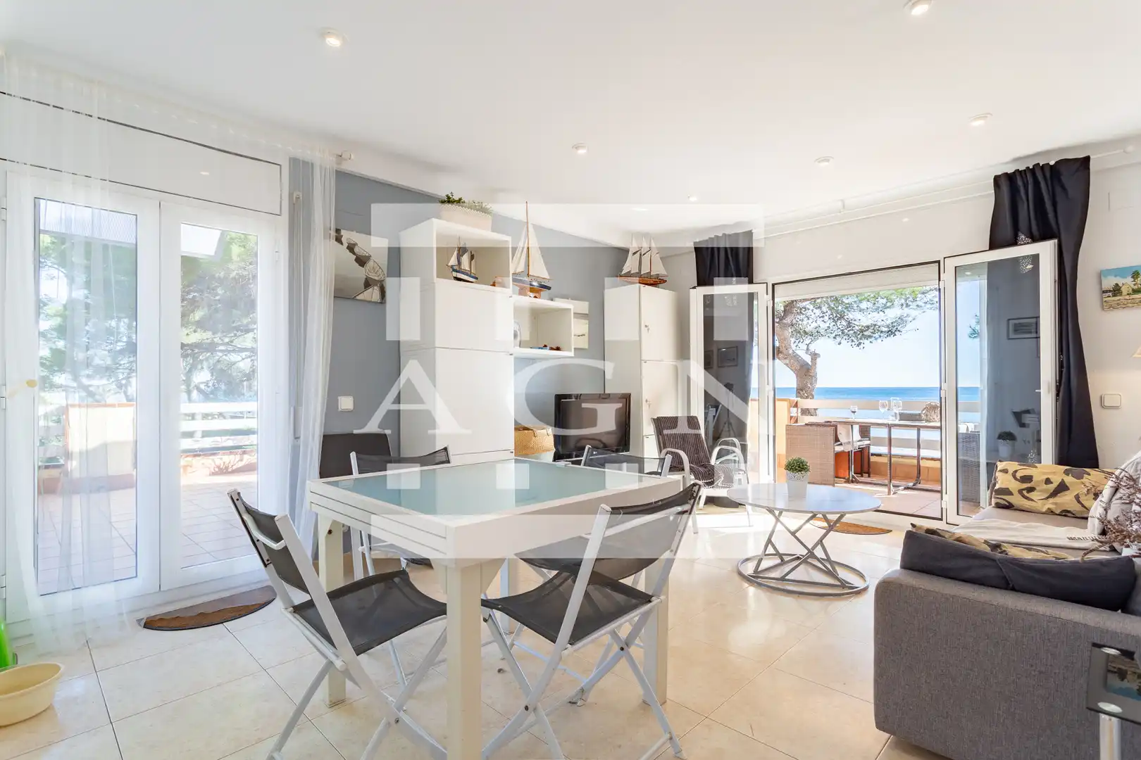 Wohnzimmer von Wohnung zum Verkauf in Mont-roig del Camp mit Terrasse, Möbliert und Ofen