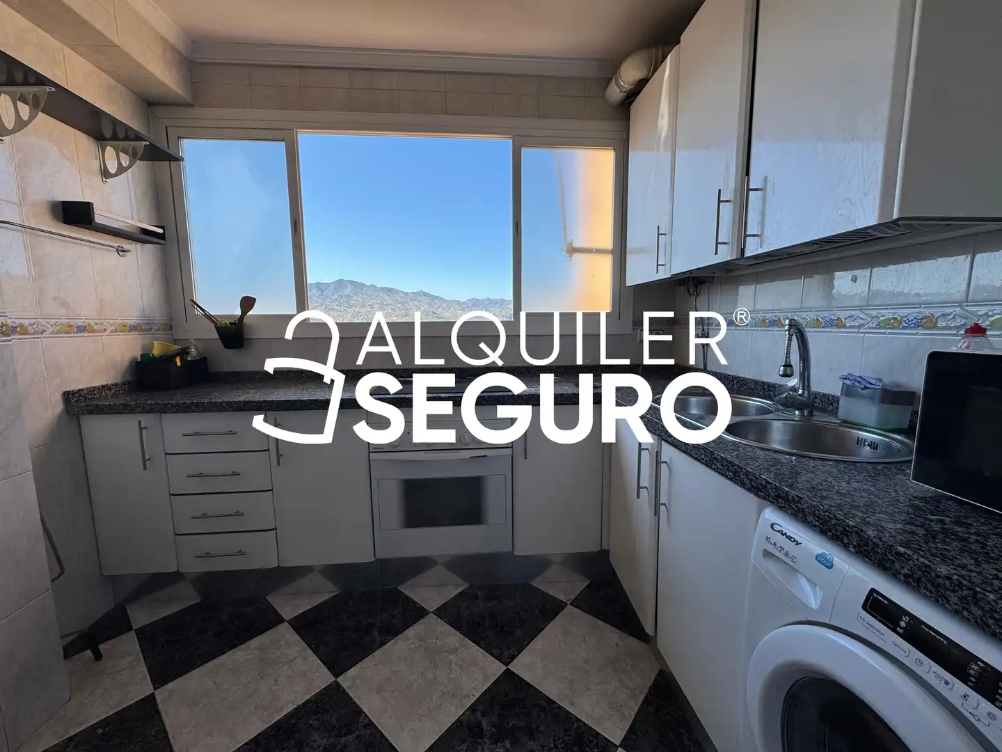 Kitchen of Flat for rent in Málaga  with Heating, Terrace and Furnished