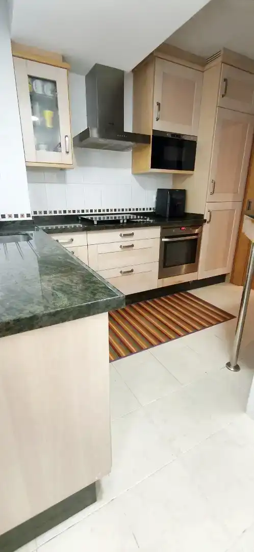 Kitchen of Flat for sale in Boqueixón  with Parquet flooring, Storage room and Furnished