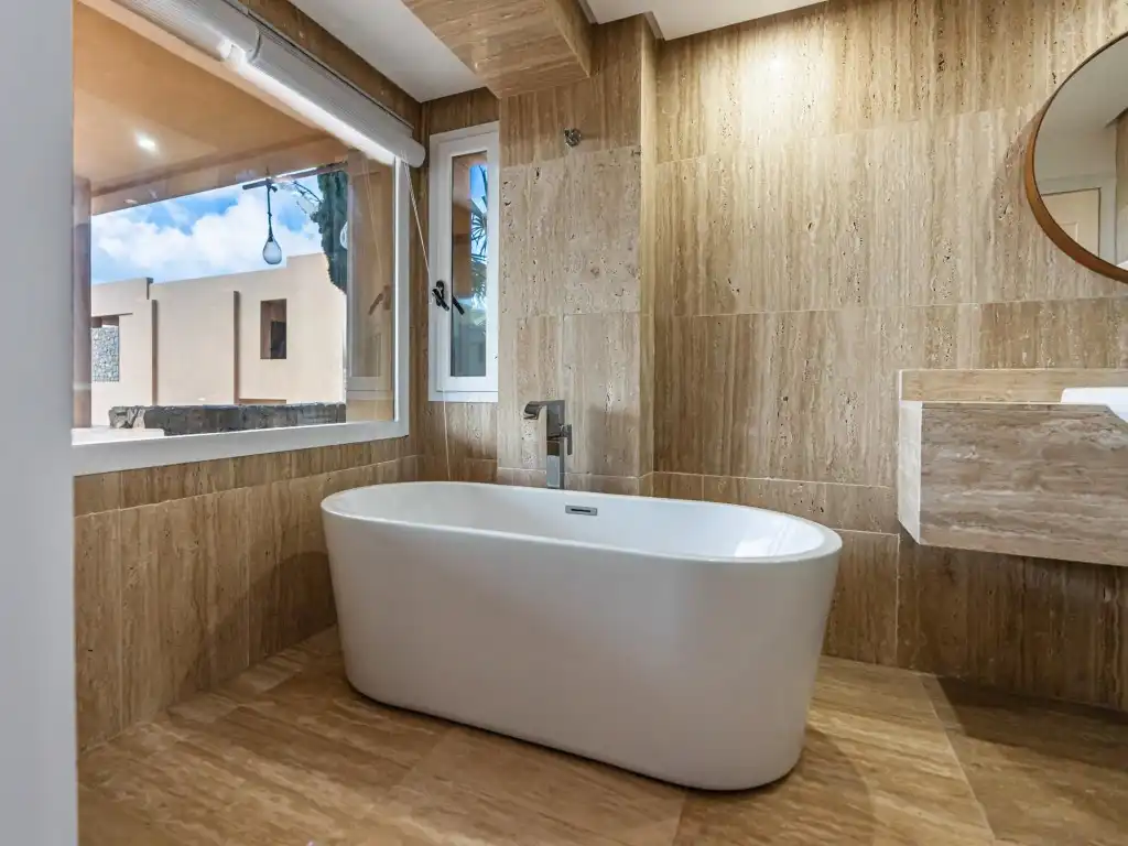Baño de Apartamento en venta en Sant Josep de sa Talaia con Calefacción y Jardín privado