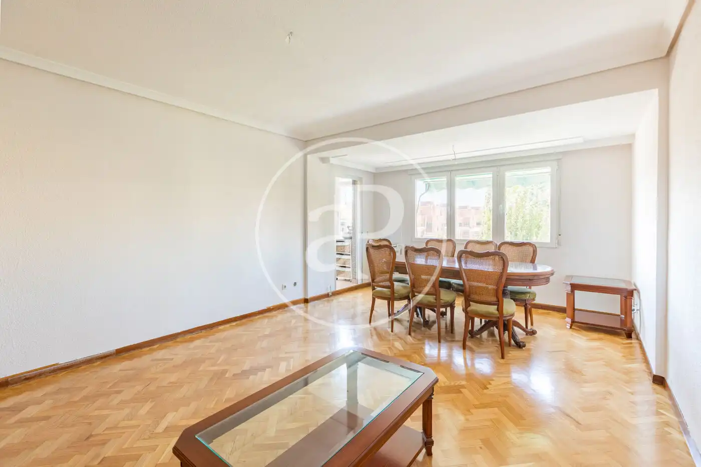 Dining room of Flat for rent in Madrid  with Air Conditioner, Heating and Private garden